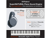 <b>Roland FP-30X-BK com MÓVEL ROLAND KSC-70-BK</b> <b>Roland FP-30X-BK com MÓVEL ROLAND KSC-70-BK</b>